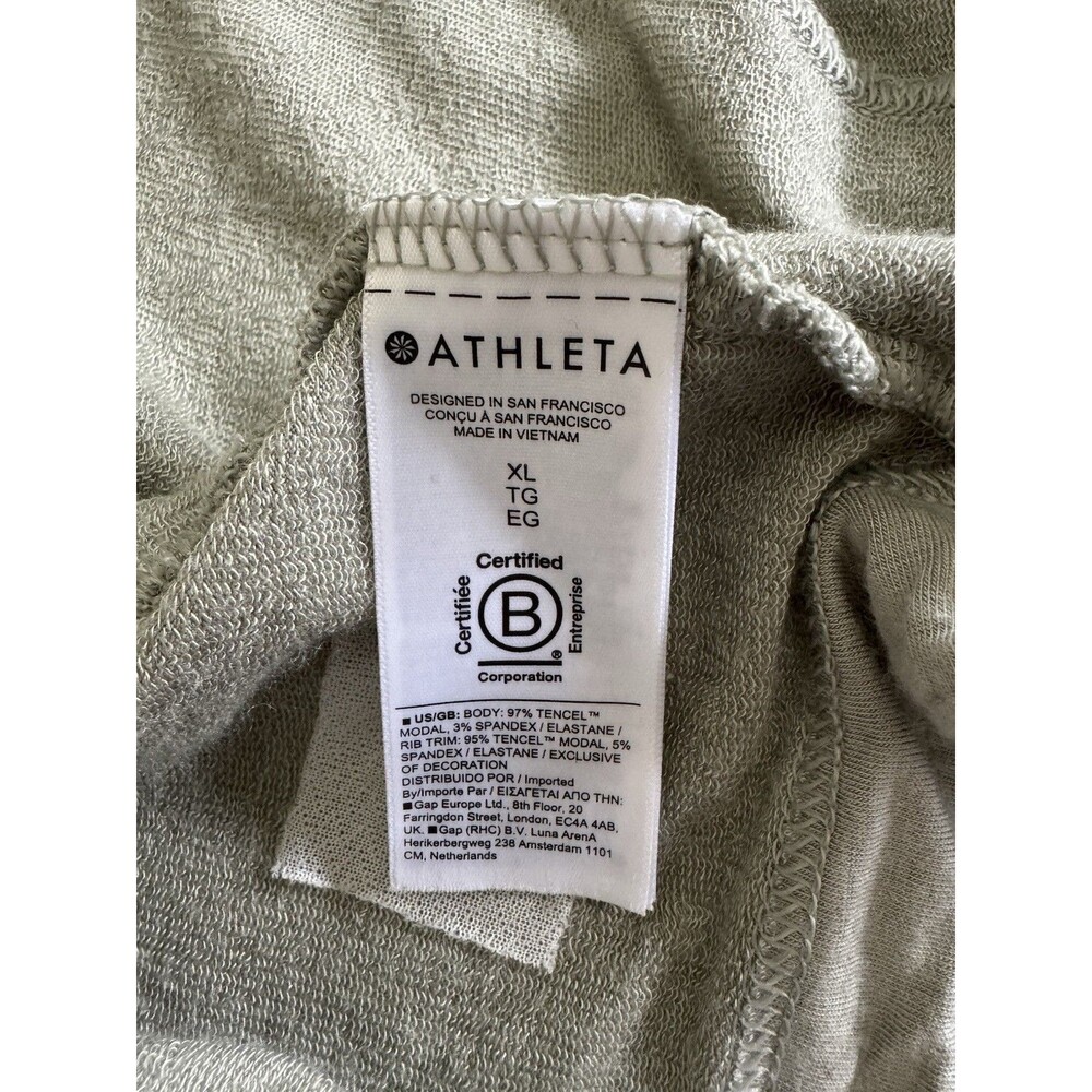 Athleta Pranayama Restore Rib Wrap in Sage Green Women’s Size XL Pockets Lounge - Picture 10 of 10